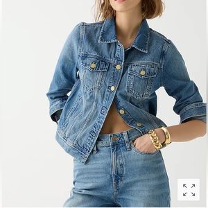 J Crew Classic Denim Jacket in Brilliant Day Wash - size small